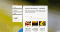 Desktop Screenshot of lewisham-bereavement-counselling.org