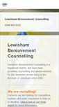 Mobile Screenshot of lewisham-bereavement-counselling.org