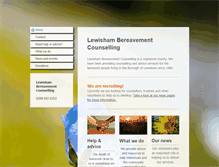 Tablet Screenshot of lewisham-bereavement-counselling.org